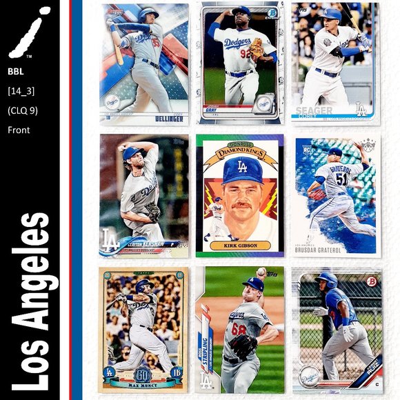 MLB Other - Los Angeles Dodgers 9 Card Lot - BBL [14_3]